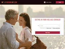 Tablet Screenshot of lovebeginsat.com